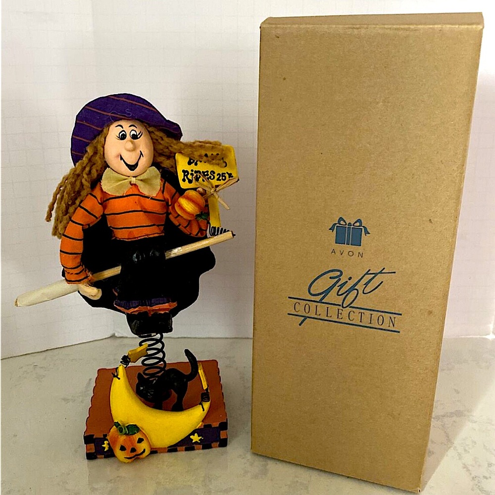 2002 Avon Witch Standee Figure Gift Collection With Box vintage y2k